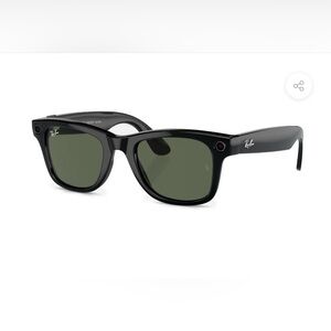 Ray-Ban META Shiny Black Wayfarer Sunglasses